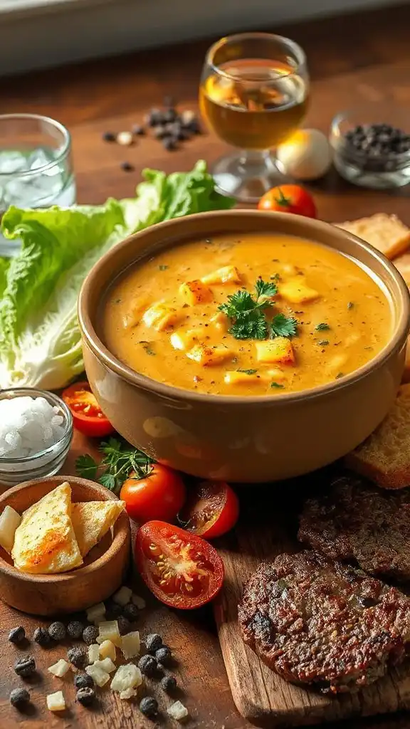 cheeseburger soup hearty recipe