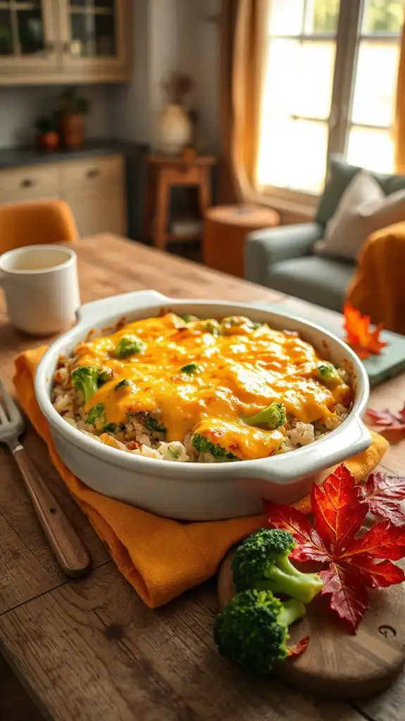 cheesy broccoli rice casserole