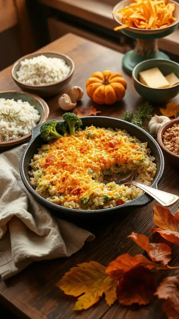 cheesy broccoli rice casserole