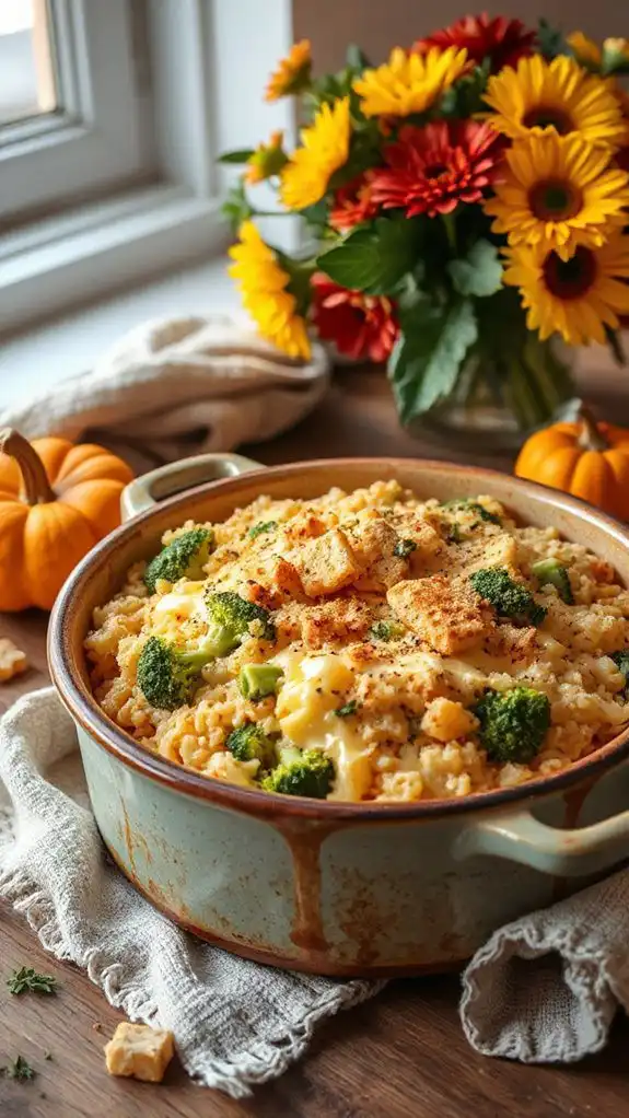 cheesy broccoli rice casserole