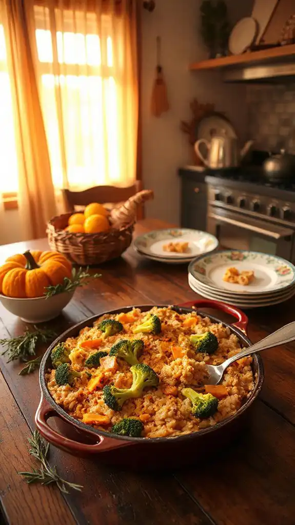 cheesy broccoli rice casserole