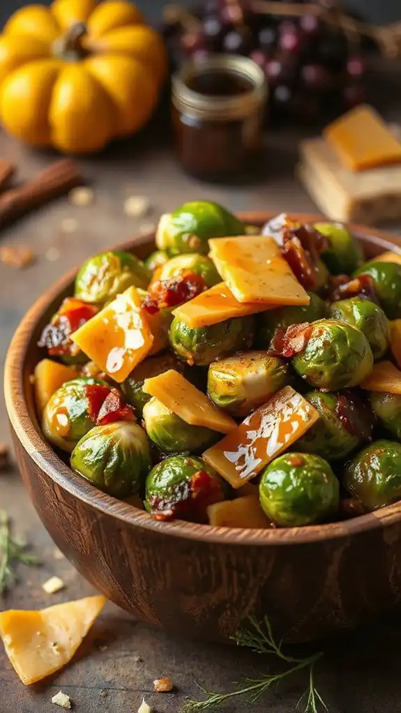 cheesy brussels sprouts delightfully glazed cheesy brussels sprouts delightfully glazed