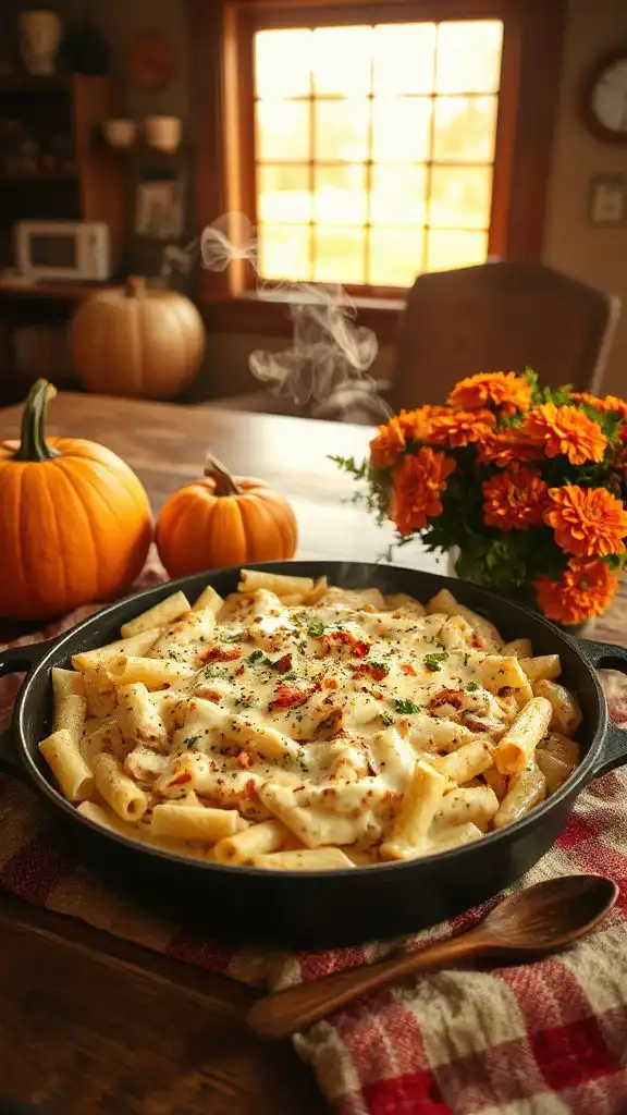 cheesy chicken alfredo bake