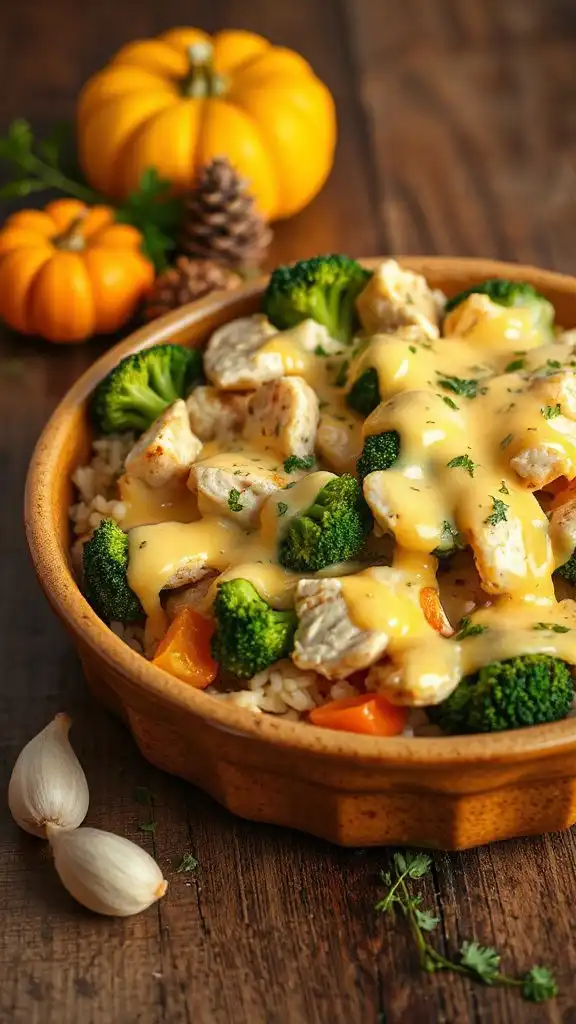 cheesy chicken broccoli bake