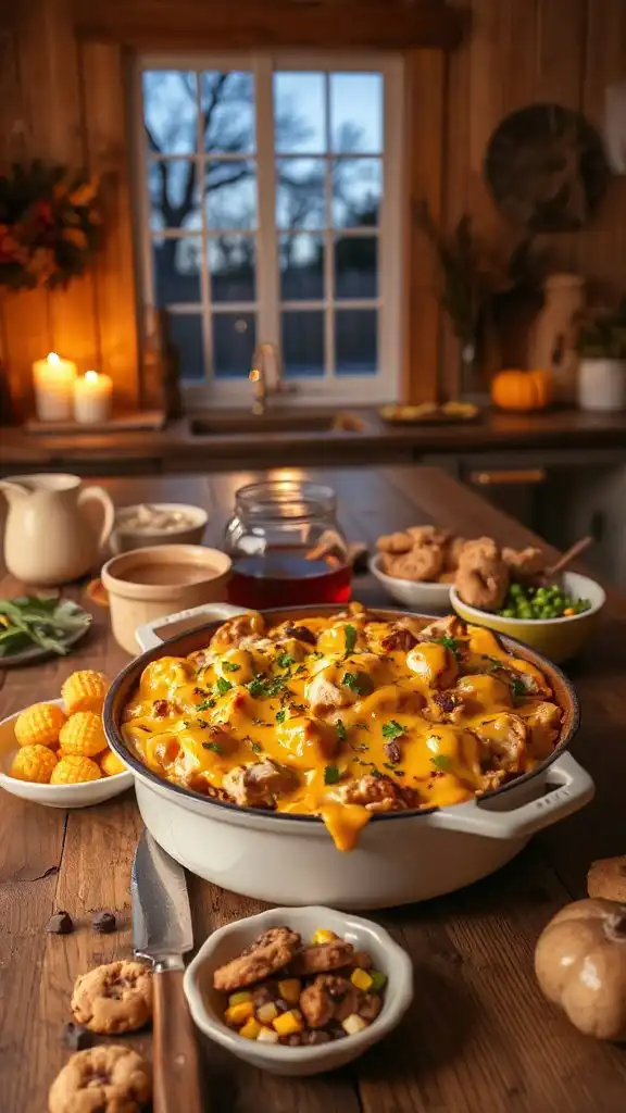 cheesy chicken rice casserole