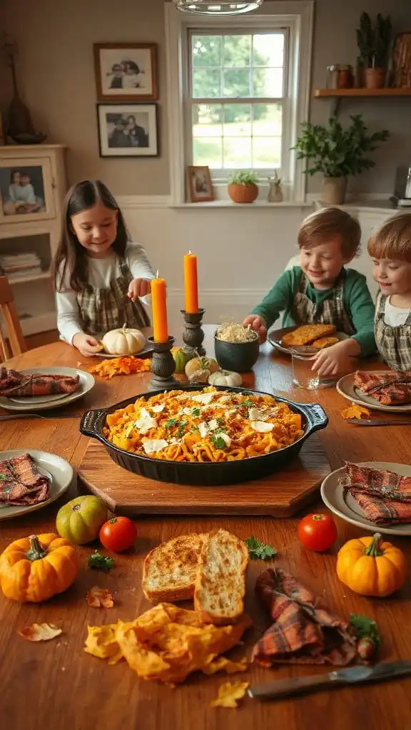 cheesy pumpkin pasta bake