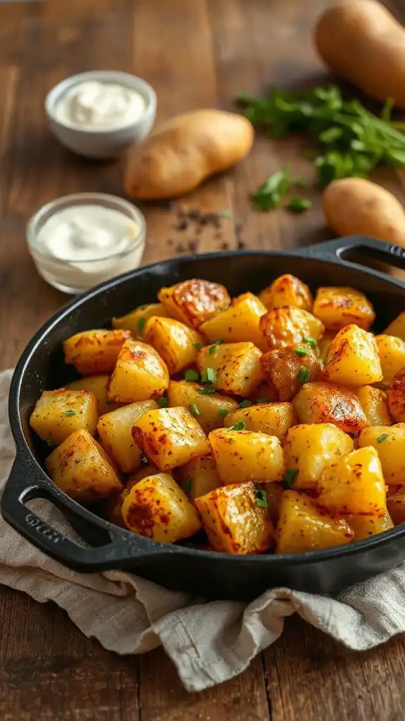 cheesy ranch potato skillet