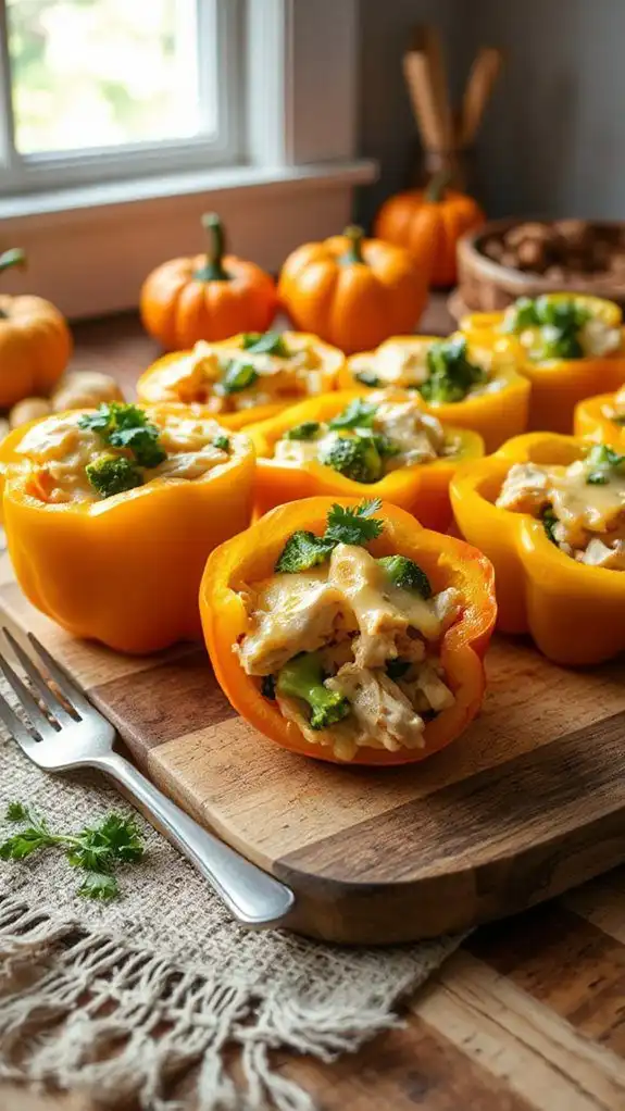 cheesy stuffed bell peppers cheesy stuffed bell peppers