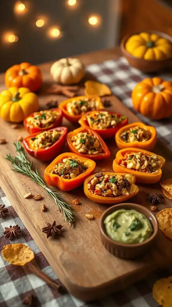 cheesy stuffed mini peppers