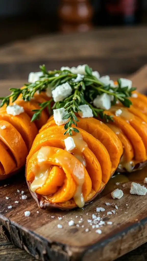 cheesy thyme infused hasselback potatoes cheesy thyme infused hasselback potatoes