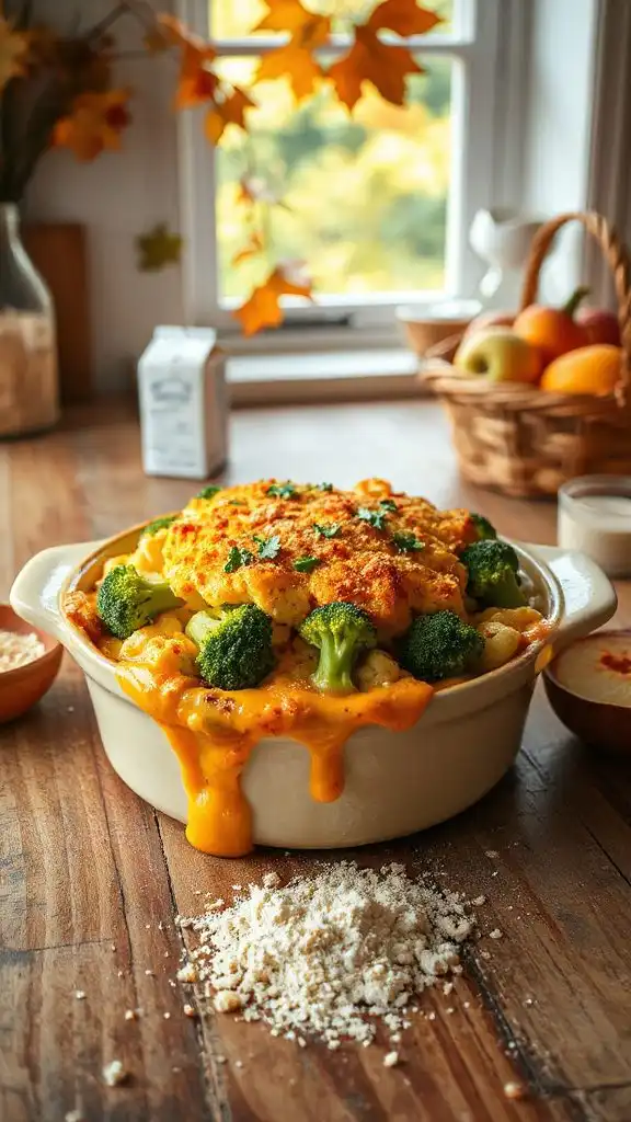 cheesy vegetable casserole bake