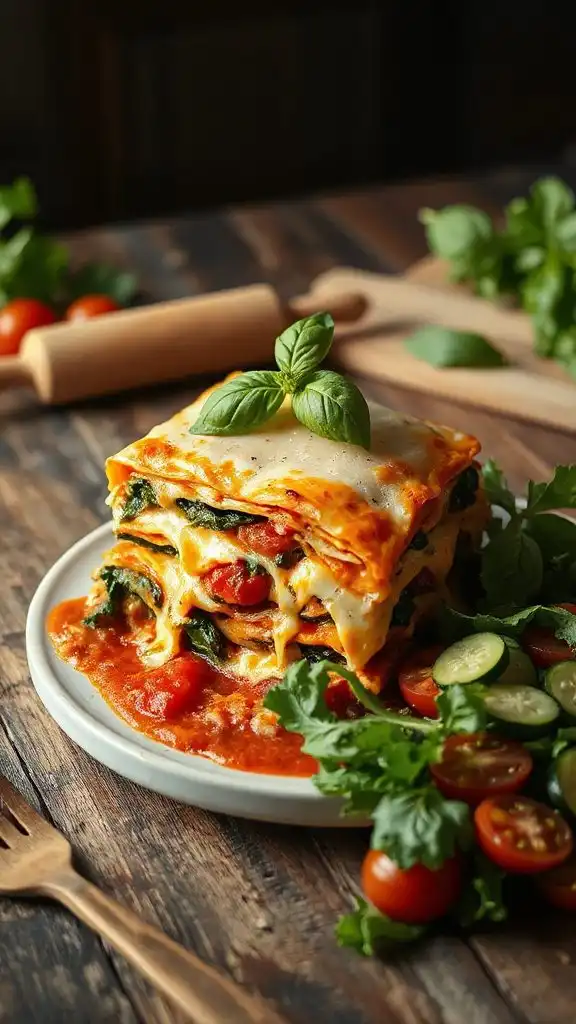 cheesy vegetable lasagna recipe