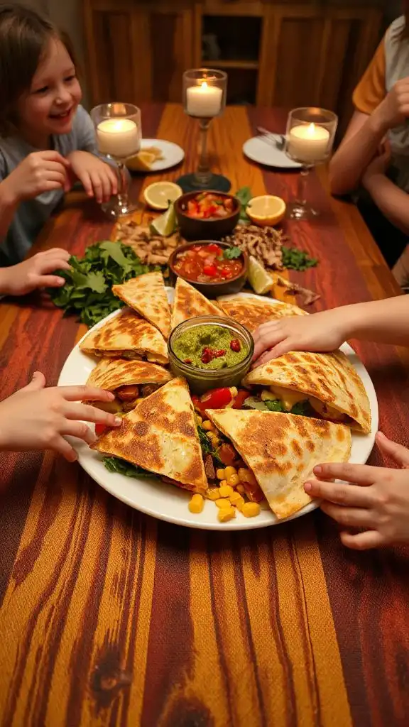 cheesy vegetable quesadillas recipe