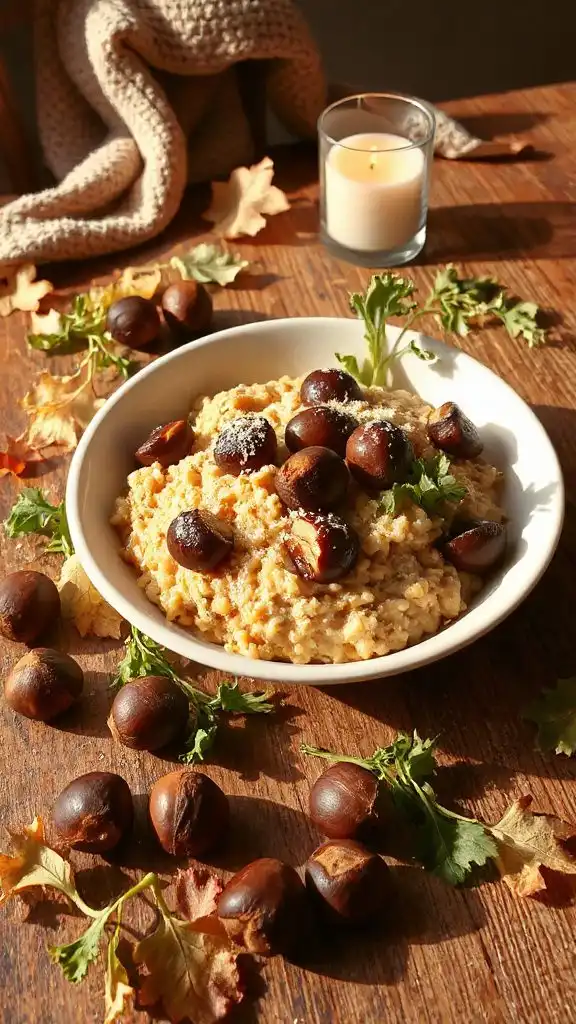 chestnut fris e risotto delight