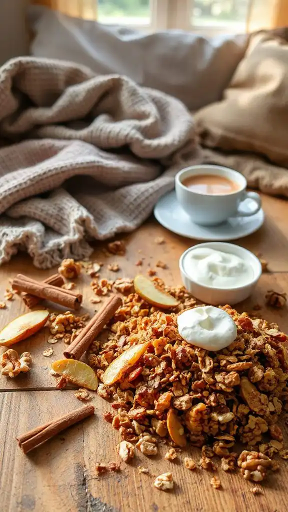 chewy apple cinnamon granola