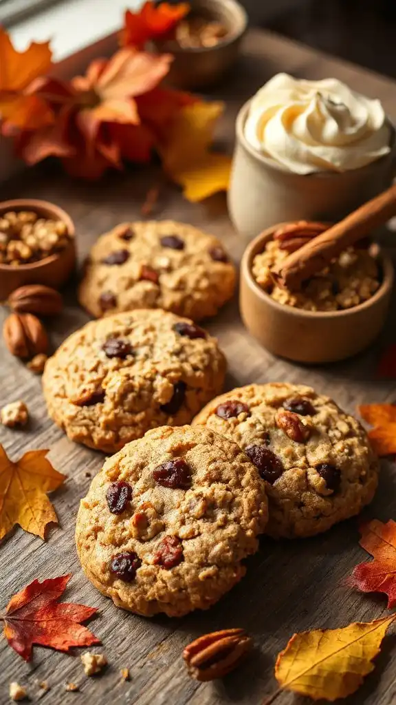 chewy maple oatmeal cookies