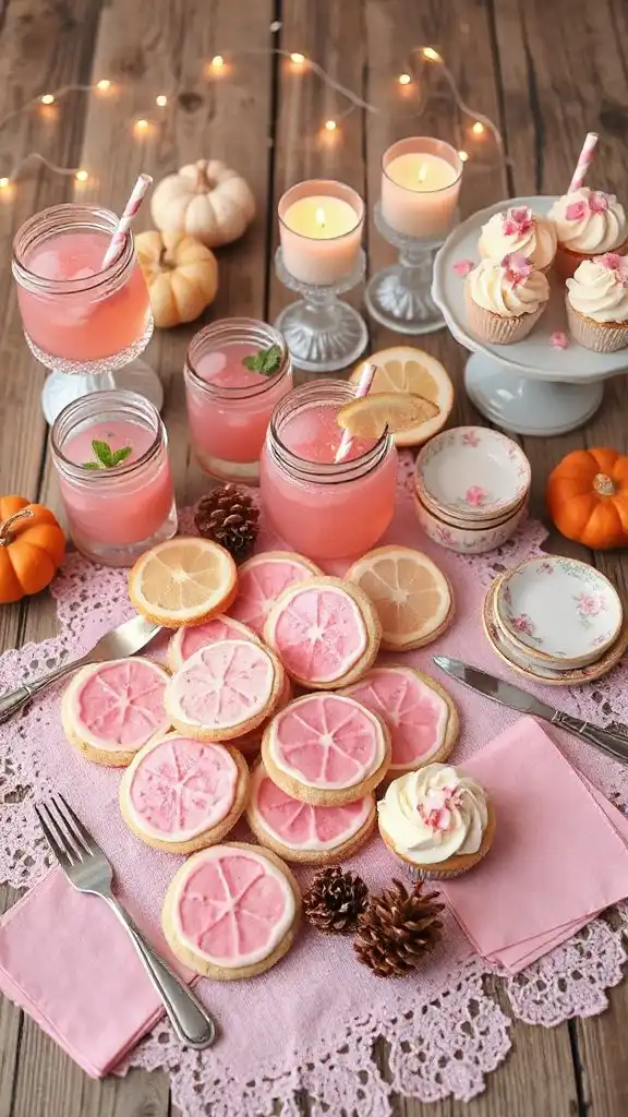 chewy pink lemonade cookies