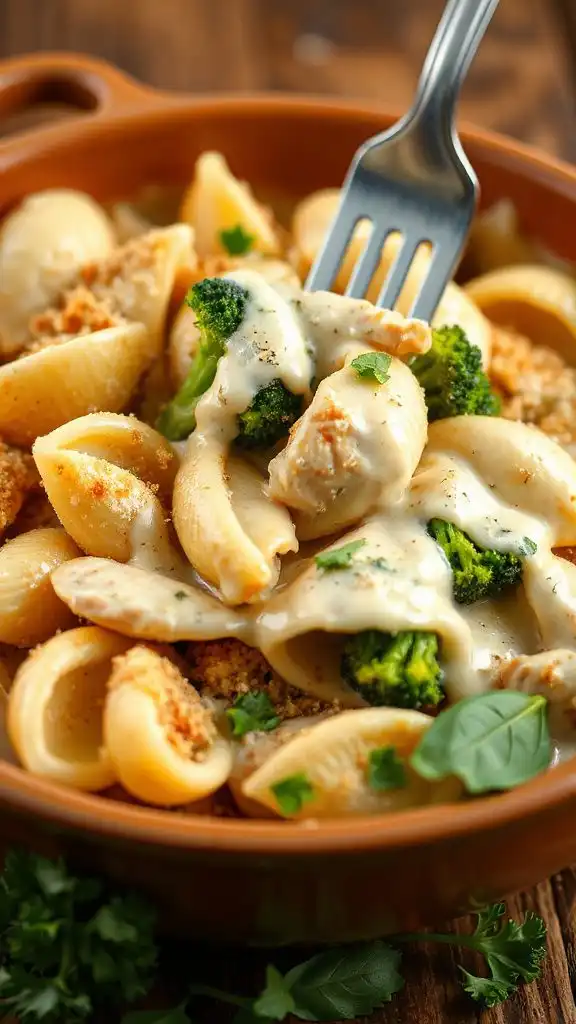 chicken broccoli alfredo pasta