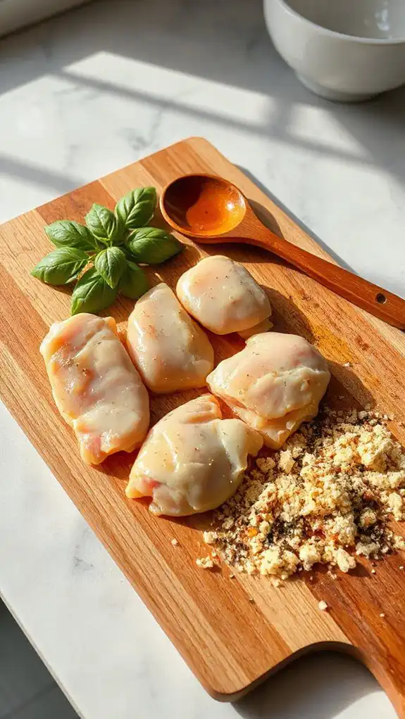 chicken parmesan bites preparation