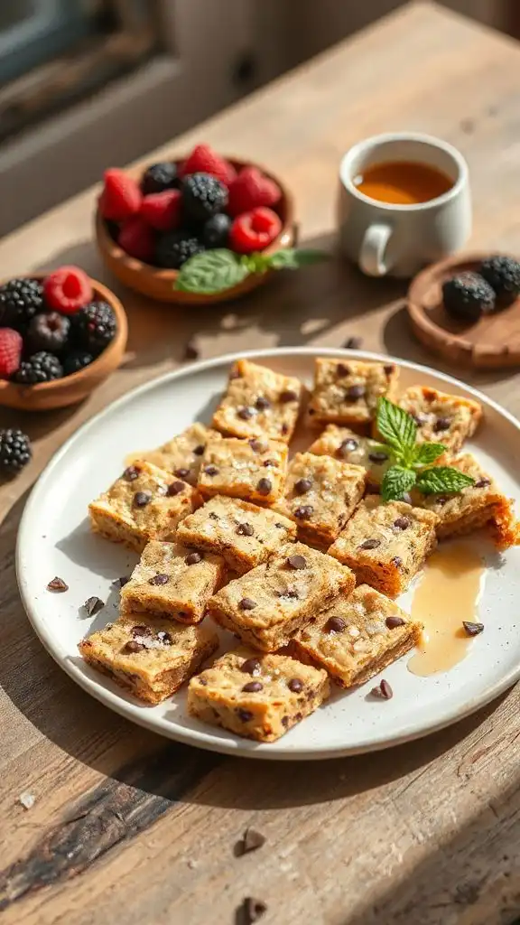 chickpea blondie bars pairings