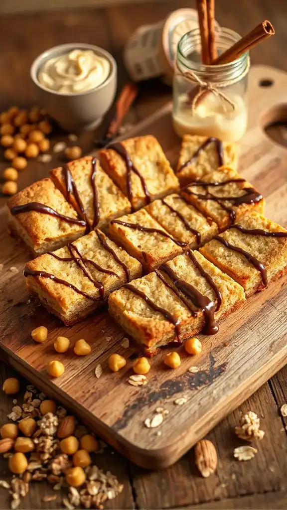 chickpea blondie bars recipe