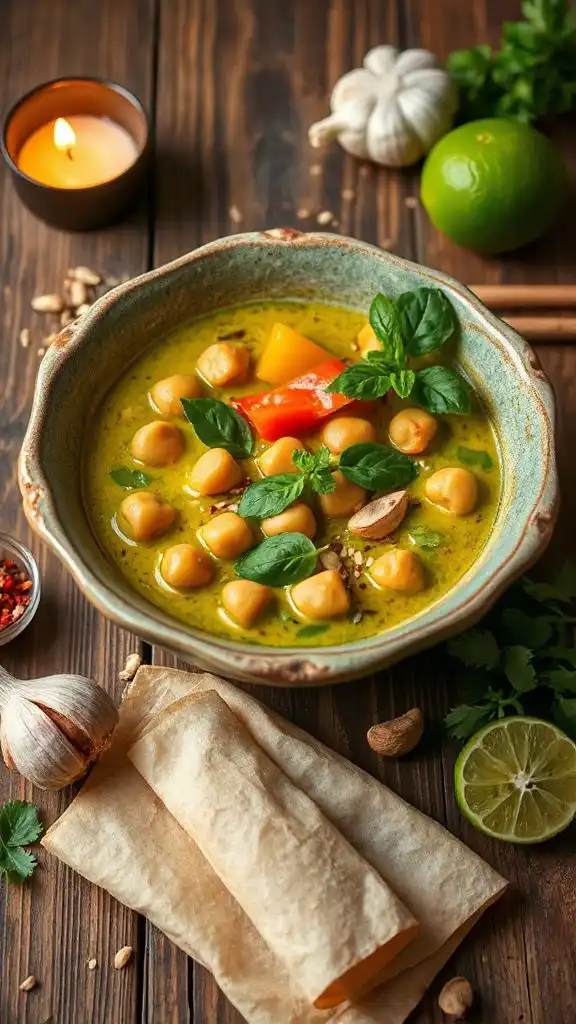 chickpea thai green curry
