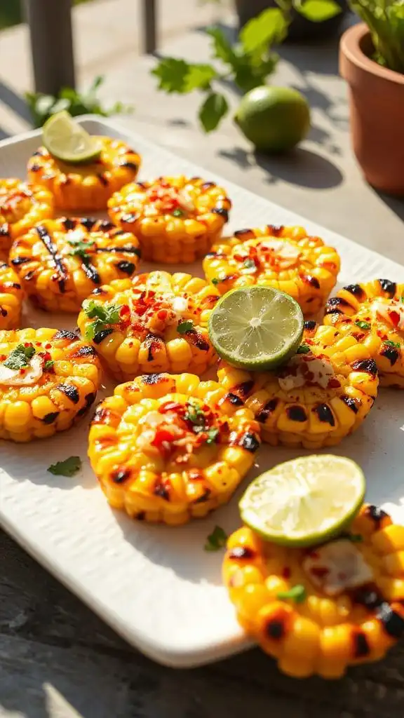 chili lime grilled corn