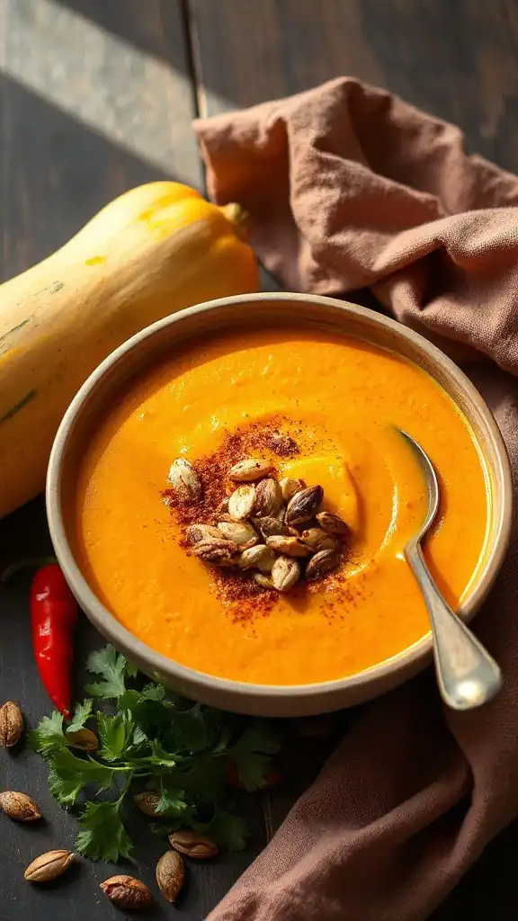 chipotle pumpkin squash soup