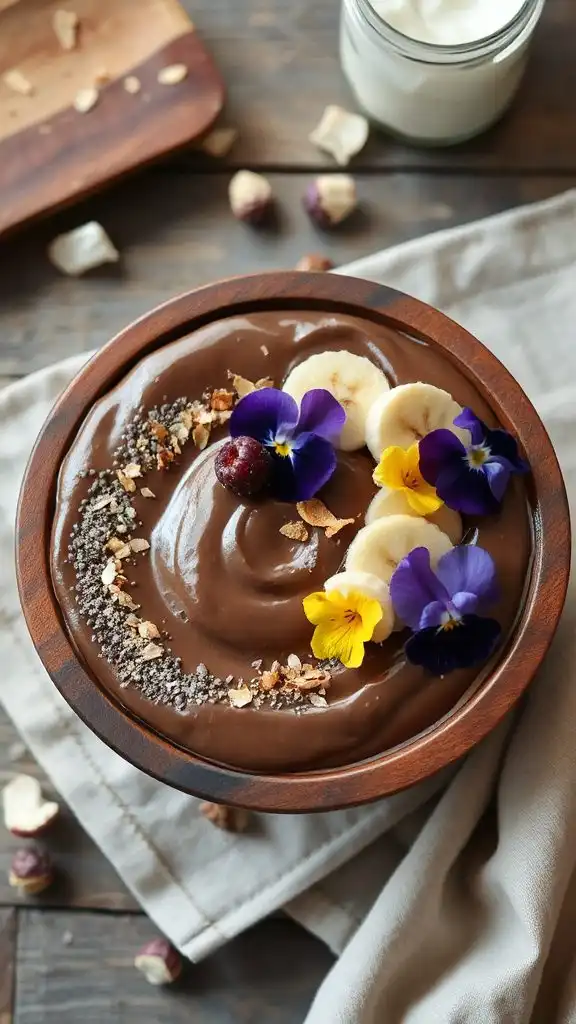chocolate avocado pudding delight