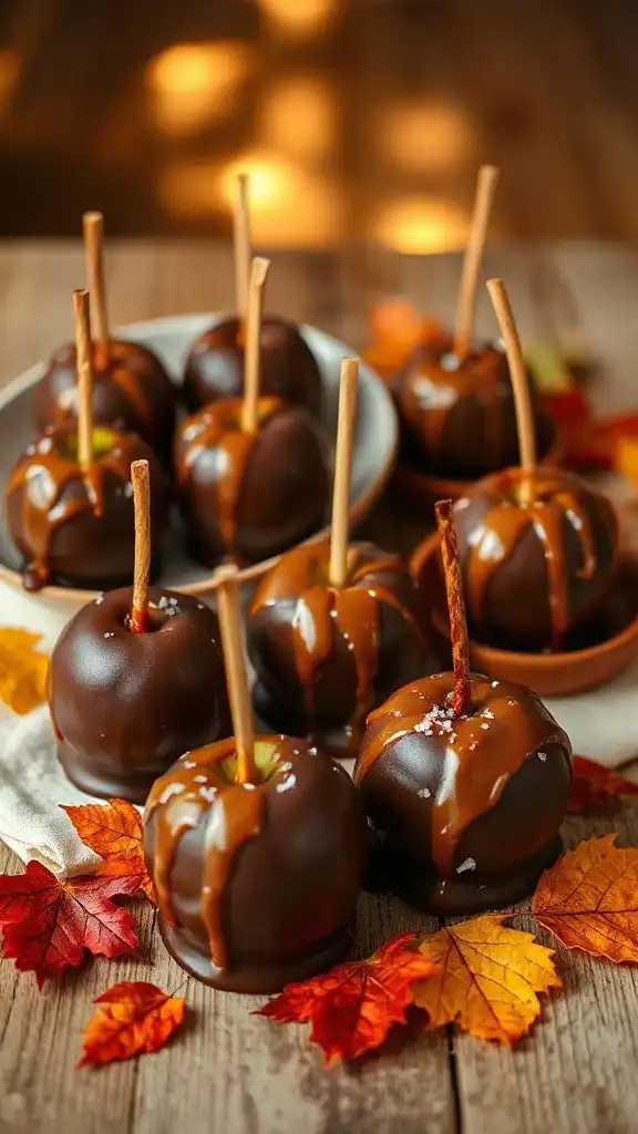 chocolate caramel apple treats