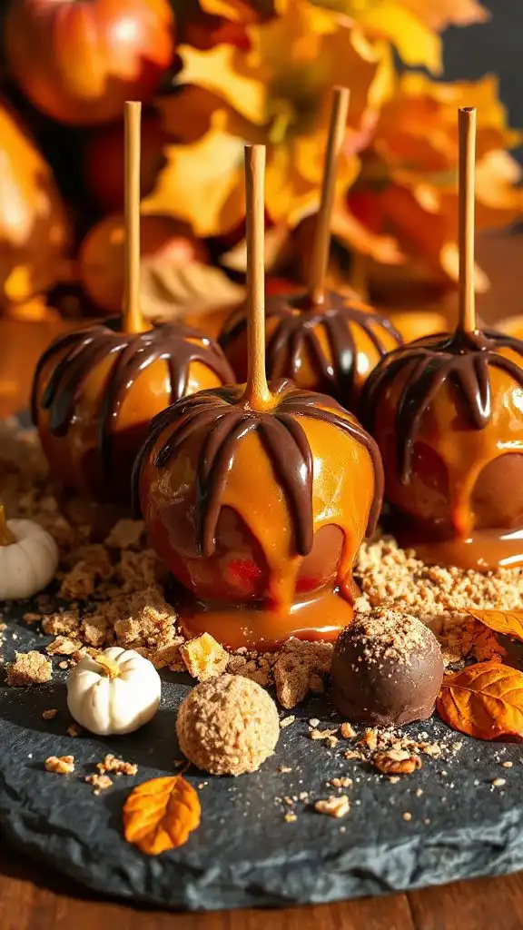 chocolate caramel apple treats