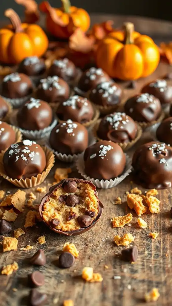 chocolate chip cookie truffles