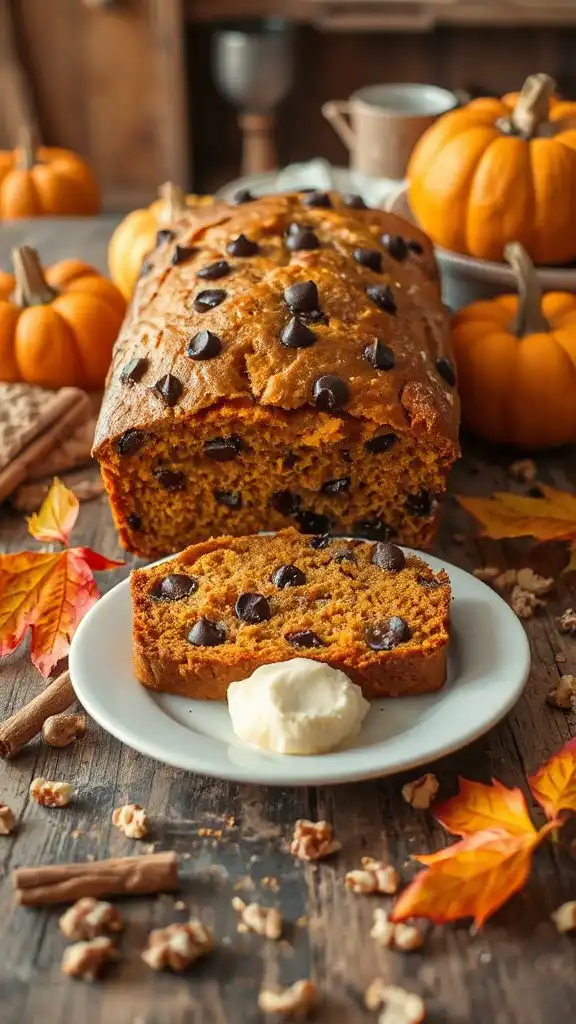 chocolate chip pumpkin bread