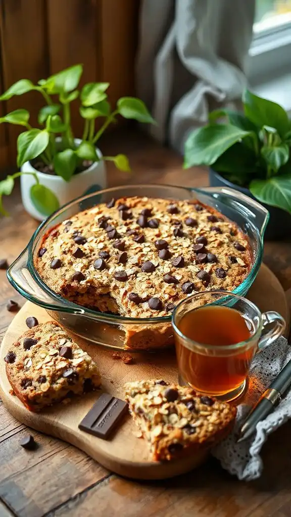 chocolate chip zucchini bake