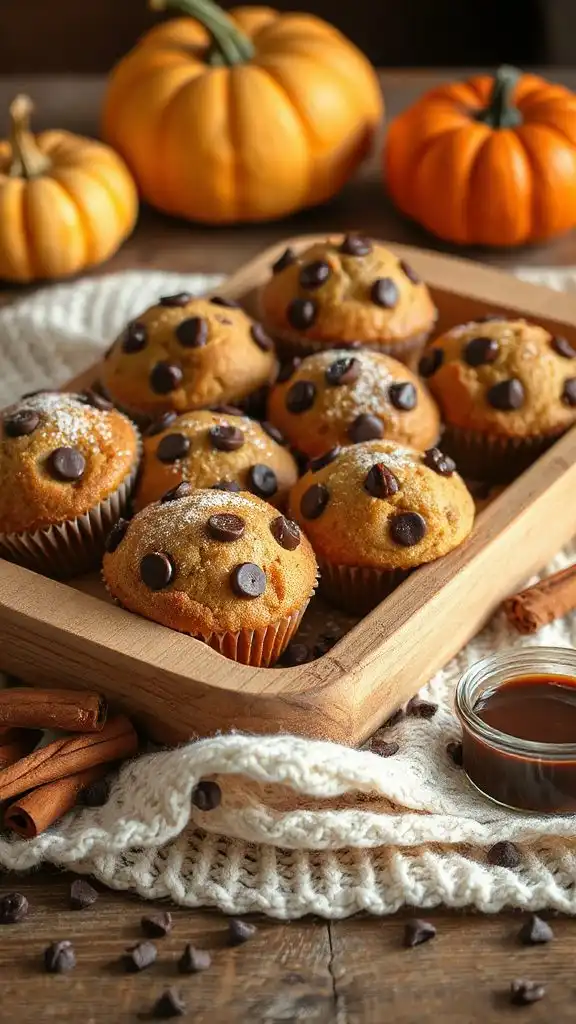 chocolate cinnamon chip muffins