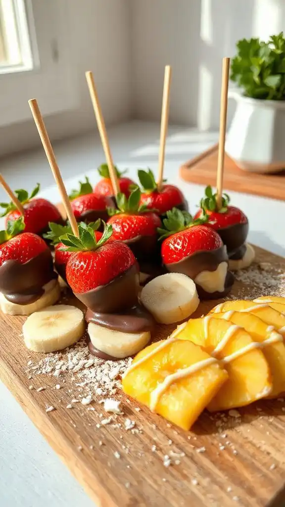 chocolate covered fruit treat