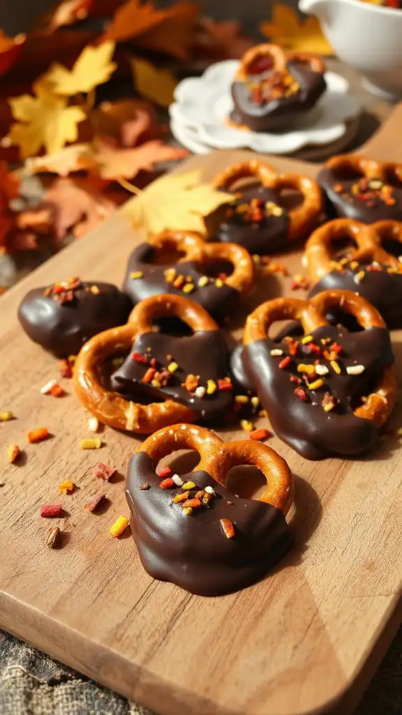 chocolate covered pretzel treats