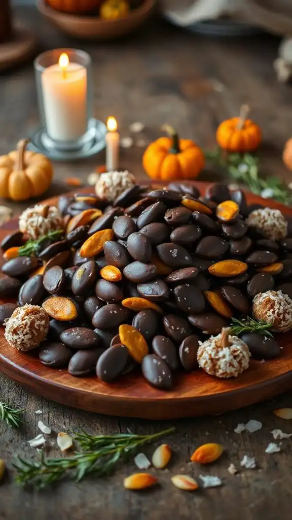 chocolate covered pumpkin seeds