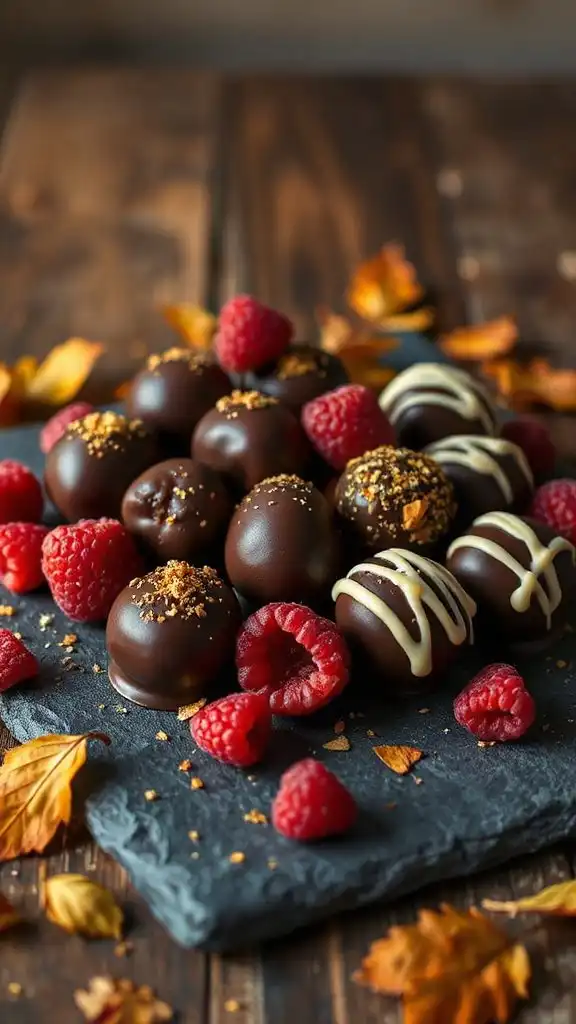 chocolate covered raspberry treats