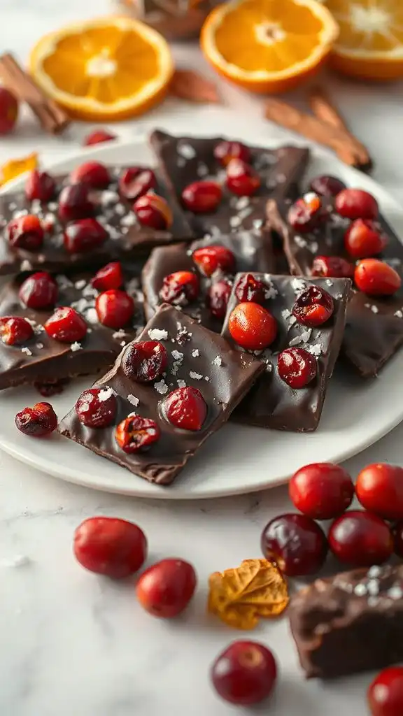 chocolate cranberry bark recipe
