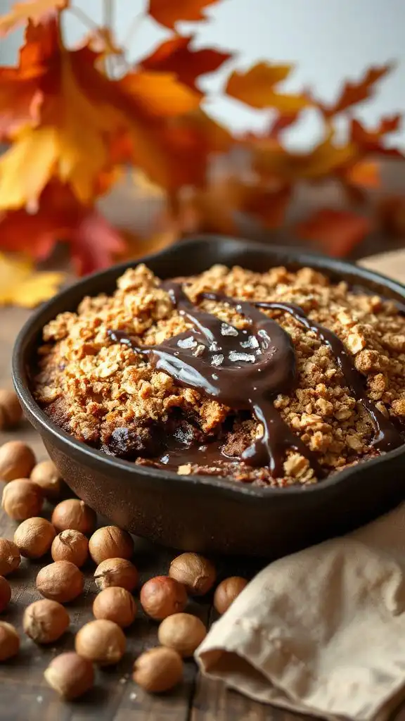 chocolate hazelnut crisp dessert
