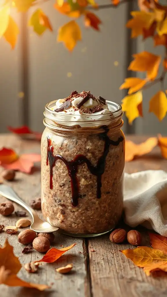 chocolate hazelnut overnight oats