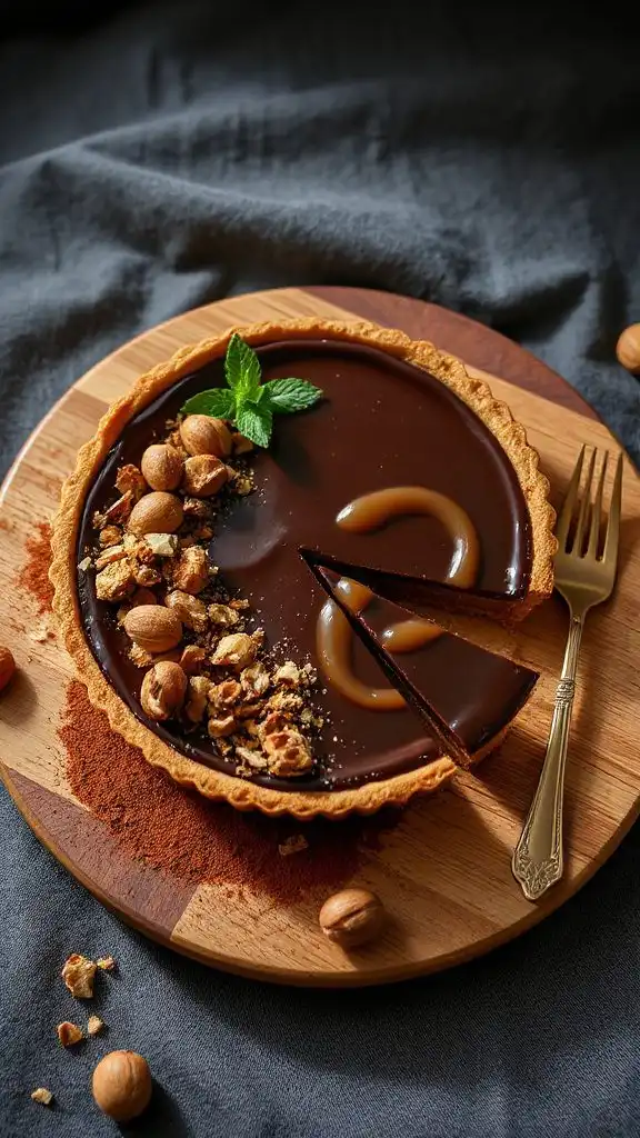 chocolate hazelnut pie recipe