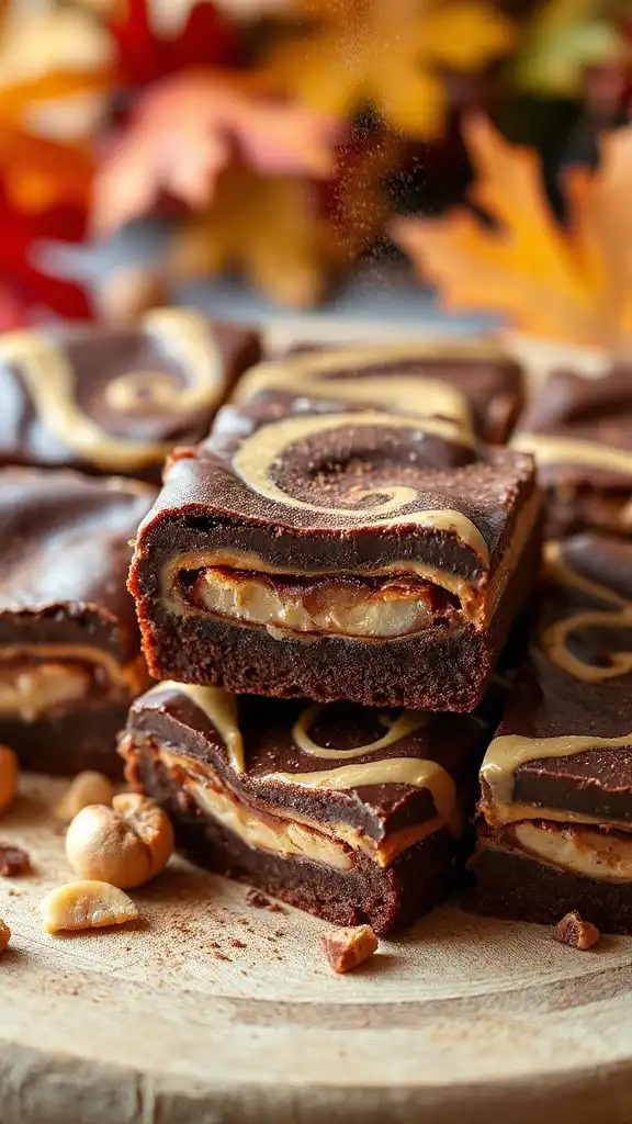 chocolate hazelnut swirl brownies