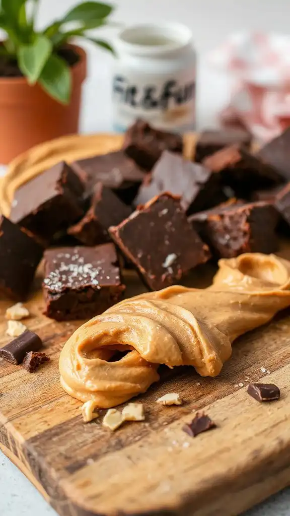 chocolate peanut butter brownies