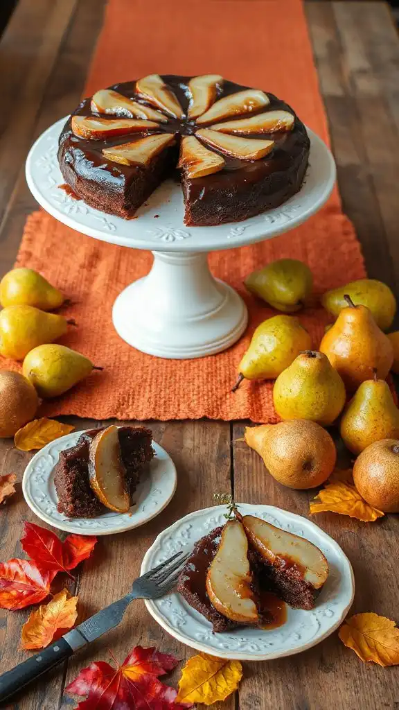 chocolate pear cake delight