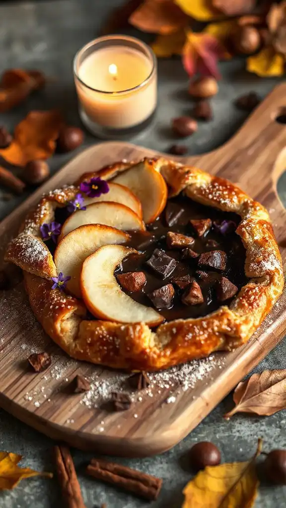 chocolate pear galette recipe