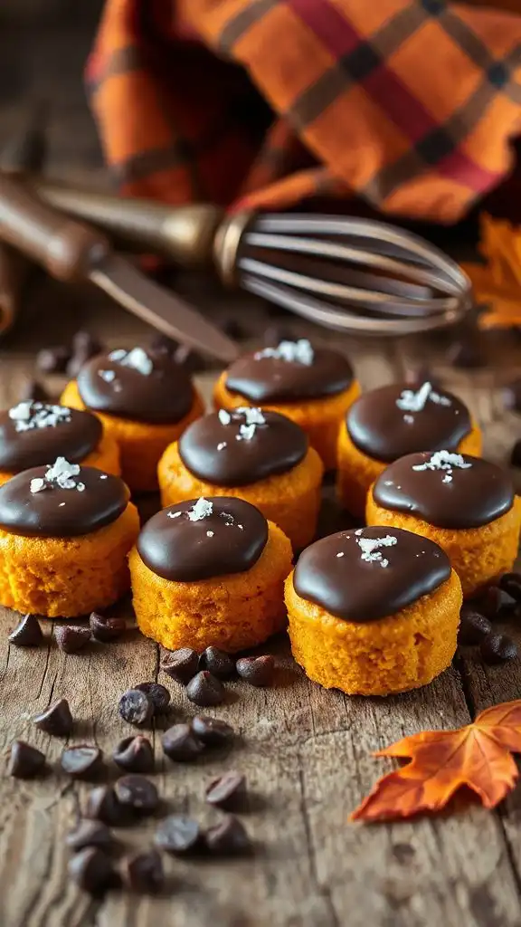 chocolate pumpkin cake bites