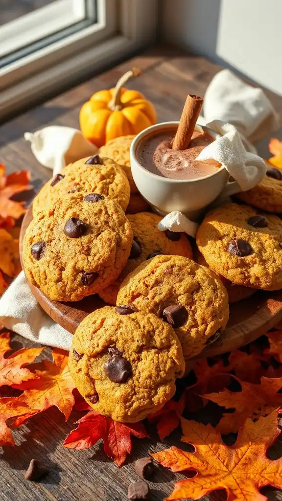 chocolate pumpkin chip cookies chocolate pumpkin chip cookies
