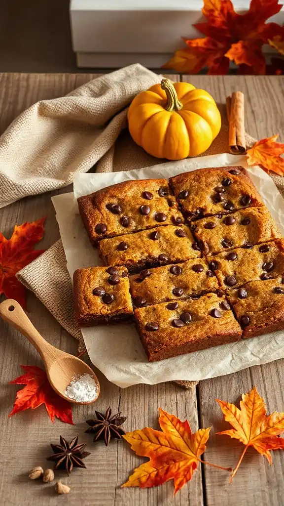 chocolate pumpkin chocolate bars